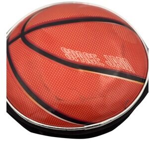 Space Jam Circle Basketball Lunch Box Kid Black Orange Insulated Zipper Preowned